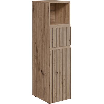 Vicco Mobiletto Bagno Takumi, Artigiano, 30 X 112.6 Cm Con Cassetto E Anta, Vicco Mobiletto Bagno Takumi, Artigiano, 30 X 112.6 Cm Con Cassetto E Anta,
