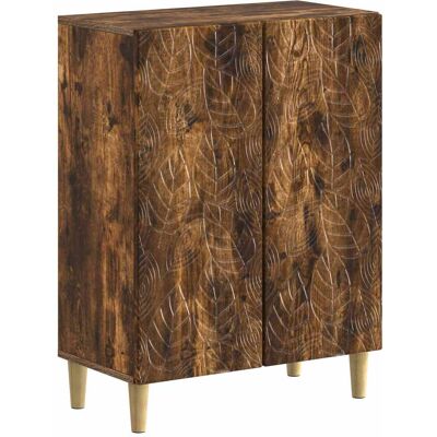 VIDAXL Mobiletto Da Bagno Delft Rovere Fumo 59,5 X 31 X 80 Cm VIDAXL Mobiletto Da Bagno Delft Rovere Fumo 59,5 X 31 X 80 Cm