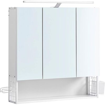 AKORD Mobiletto Da Bagno Con Specchio - Bbk124w14 AKORD Mobiletto Da Bagno Con Specchio - Bbk124w14