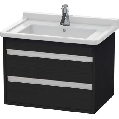 Duravit Ketho Mobile lavabo - Eiche Schwarz Matt, 2 Cassetti, Sospeso Duravit Ketho Mobile lavabo - Eiche Schwarz Matt, 2 Cassetti, Sospeso