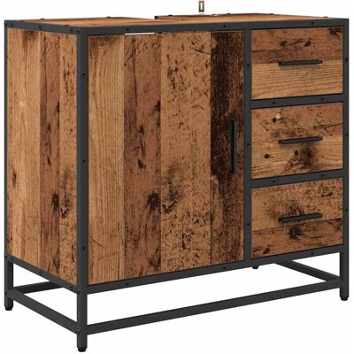MAISON EXCLUSIVE - Mobile Da Bagno Legno Vecchio 65 X 33 X 60 Cm Legno Multistrato MAISON EXCLUSIVE - Mobile Da Bagno Legno Vecchio 65 X 33 X 60 Cm Legno Multistrato