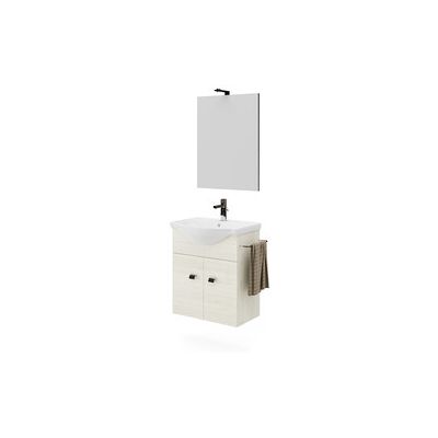 MARCA Mobile Bagno Zaffiro 2a 55 Rovere Ghiaccio MARCA Mobile Bagno Zaffiro 2a 55 Rovere Ghiaccio