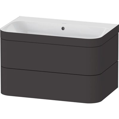 Set di Mobili Duravit Happy D.2 Plus - Da parete, Graphite Supermatt, 2 cassetti Set di Mobili Duravit Happy D.2 Plus - Da parete, Graphite Supermatt, 2 cassetti