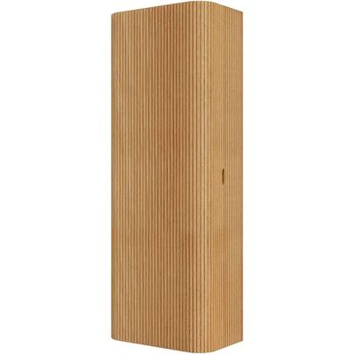 Unique Colonna Da Bagno Sospesa In Legno Massello Naturale Chiaro H110 Cm - Bulmas Unique Colonna Da Bagno Sospesa In Legno Massello Naturale Chiaro H110 Cm - Bulmas