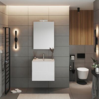 MARCA Mobile Bagno Easy 2c Sospeso 60 Bianco Lucido MARCA Mobile Bagno Easy 2c Sospeso 60 Bianco Lucido