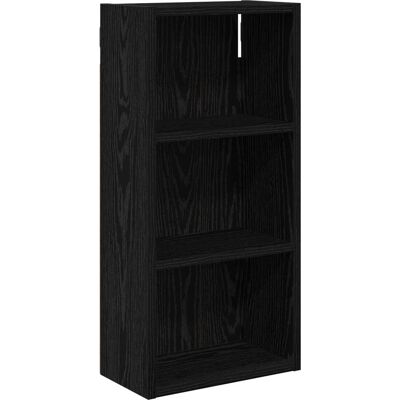 VIDAXL Armadio Da Bagno A Muro Rovere Nero 30 X 16 X 62,5 Cm VIDAXL Armadio Da Bagno A Muro Rovere Nero 30 X 16 X 62,5 Cm