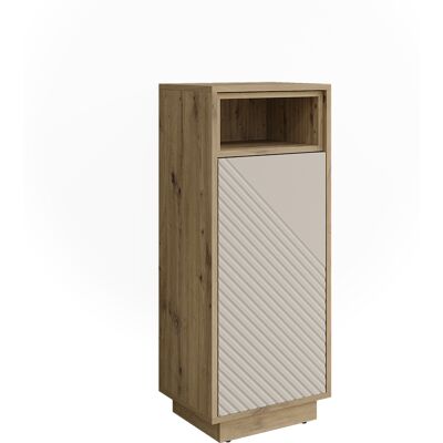 Vicco Mobiletto Bagno Beatrice, Cachemire/rovere Artigianale, 38 X 93 Cm, Vicco Mobiletto Bagno Beatrice, Cachemire/rovere Artigianale, 38 X 93 Cm,