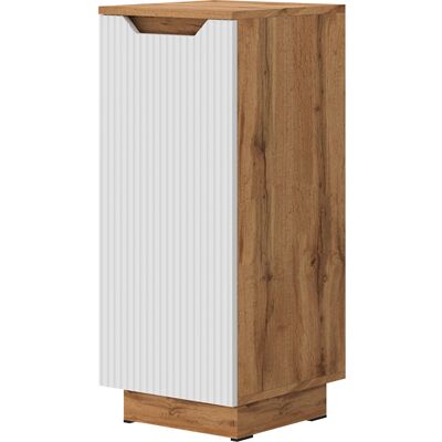 Vicco Mobiletto Bagno Lotta, Rovere/bianco A Strisce, 33.4 X 81.9 Cm, Vicco Mobiletto Bagno Lotta, Rovere/bianco A Strisce, 33.4 X 81.9 Cm,
