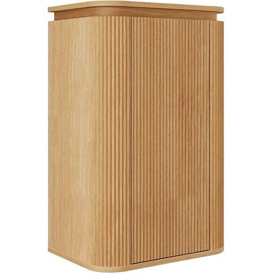 Unique Colonna Da Bagno Sospesa In Legno Di Frassino Naturale Chiaro H80 Cm - Liliko Unique Colonna Da Bagno Sospesa In Legno Di Frassino Naturale Chiaro H80 Cm - Liliko