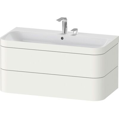 Set lavabo sospeso Duravit Happy D.2 Plus - Bianco Satinato - HP4638E3636 Set lavabo sospeso Duravit Happy D.2 Plus - Bianco Satinato - HP4638E3636