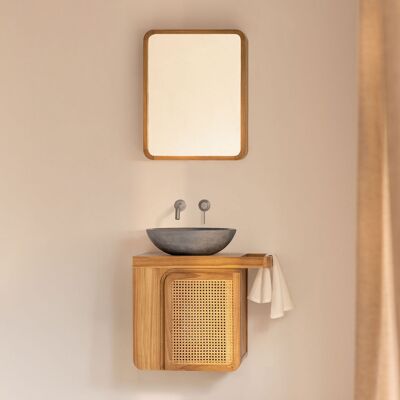 SKLUM Set Di Mobili Da Bagno Sospesi 60x40 Cm In Legno Di Teak Georgy SKLUM Set Di Mobili Da Bagno Sospesi 60x40 Cm In Legno Di Teak Georgy
