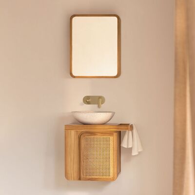 SKLUM Set Di Mobili Da Bagno Sospesi 60x40 Cm In Legno Di Teak Georgy SKLUM Set Di Mobili Da Bagno Sospesi 60x40 Cm In Legno Di Teak Georgy