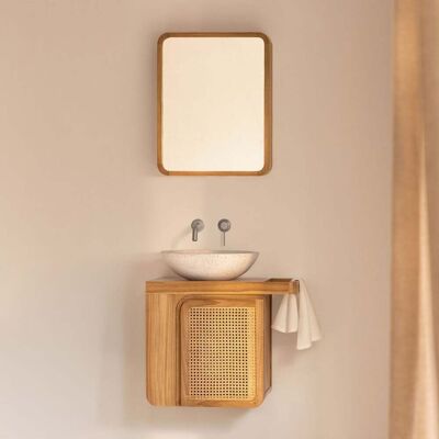 SKLUM Set Di Mobili Da Bagno Sospesi 60x40 Cm In Legno Di Teak Georgy SKLUM Set Di Mobili Da Bagno Sospesi 60x40 Cm In Legno Di Teak Georgy