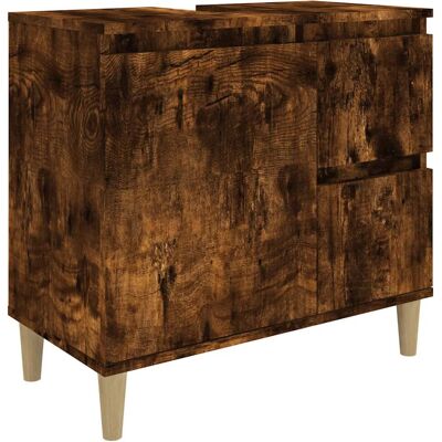 HELLOSHOP26 Armadietto Da Bagno Rovere Fumo 65 X 33 X 60 Cm Pratico Spazio Portaoggetti Gambe In Legno Stile Naturale In Legno Multistrato Rovere Fumo 020048413 HELLOSHOP26 Armadietto Da Bagno Rovere Fumo 65 X 33 X 60 Cm Pratico Spazio Portaoggetti Gambe In Legno Stile Naturale In Legno Multistrato Rovere Fumo 020048413