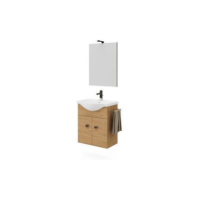 MARCA Mobile Bagno Zaffiro 2a 55 Rovere Naturale MARCA Mobile Bagno Zaffiro 2a 55 Rovere Naturale