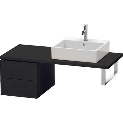 Duravit L-Cube mobile basso - Eiche Schwarz Matt - 2 cassetti Duravit L-Cube mobile basso - Eiche Schwarz Matt - 2 cassetti