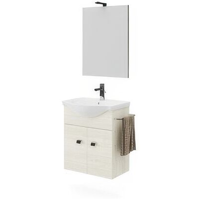 MARCA Mobile Bagno Zaffiro 2a 55 Rovere Ghiaccio MARCA Mobile Bagno Zaffiro 2a 55 Rovere Ghiaccio