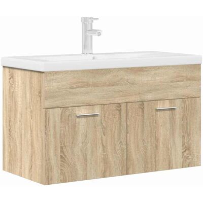 HELLOSHOP26 Mobile Bagno Integrato Con Lavabo Dal Design Moderno 80 X 38,5 X 46 Cm Legno Composito Rovere Sonoma 020055764 HELLOSHOP26 Mobile Bagno Integrato Con Lavabo Dal Design Moderno 80 X 38,5 X 46 Cm Legno Composito Rovere Sonoma 020055764