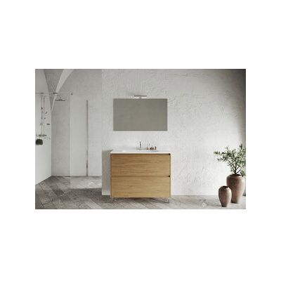 MARCA Mobile Bagno Lisbona 2c 100 Rovere Naturale MARCA Mobile Bagno Lisbona 2c 100 Rovere Naturale