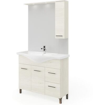 MARCA Mobile Bagno Rubino 2a+2c 105 Rovere Ghiaccio MARCA Mobile Bagno Rubino 2a+2c 105 Rovere Ghiaccio