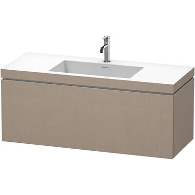 Duravit L-Cube Set a muro in lino opaco - Lavabo Duravit L-Cube Set a muro in lino opaco - Lavabo