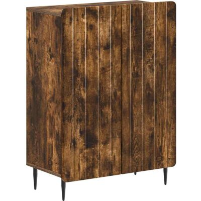 VIDAXL Mobiletto Da Bagno Zwolle Rovere Fumo 59,5 X 31 X 79,5 Cm VIDAXL Mobiletto Da Bagno Zwolle Rovere Fumo 59,5 X 31 X 79,5 Cm