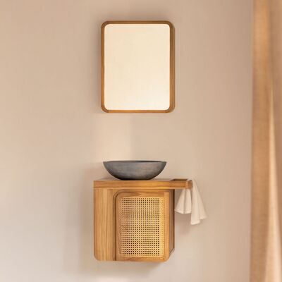 SKLUM Set Di Mobili Da Bagno Sospesi 60x40 Cm In Legno Di Teak Georgy SKLUM Set Di Mobili Da Bagno Sospesi 60x40 Cm In Legno Di Teak Georgy