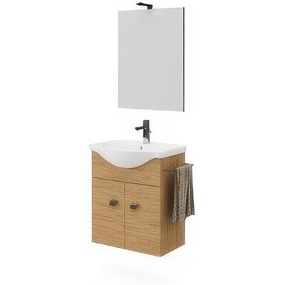 MARCA Mobile Bagno Zaffiro 2a 55 Rovere Naturale MARCA Mobile Bagno Zaffiro 2a 55 Rovere Naturale