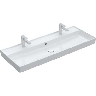 Lavabo a parete Collaro di Villeroy & Boch - Rettangolare, CeramicPlus Lavabo a parete Collaro di Villeroy & Boch - Rettangolare, CeramicPlus