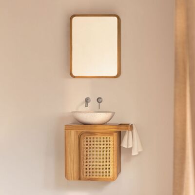 SKLUM Set Di Mobili Da Bagno Sospesi 60x40 Cm In Legno Di Teak Georgy SKLUM Set Di Mobili Da Bagno Sospesi 60x40 Cm In Legno Di Teak Georgy