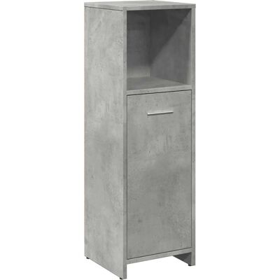 HELLOSHOP26 Mobiletto Da Bagno Dal Design Moderno Con Pratico Spazio Contenitivo 30 X 30 X 95 Cm In Legno Grigio Cemento 020050716 HELLOSHOP26 Mobiletto Da Bagno Dal Design Moderno Con Pratico Spazio Contenitivo 30 X 30 X 95 Cm In Legno Grigio Cemento 020050716