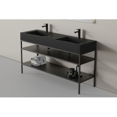 Supporto Bernstein - Supporto per lavabo a parete - Nero opaco Supporto Bernstein - Supporto per lavabo a parete - Nero opaco