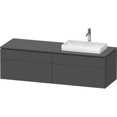 Duravit L-Cube Mobiletto Sottolavabo a Parete - Graphit Matt Duravit L-Cube Mobiletto Sottolavabo a Parete - Graphit Matt