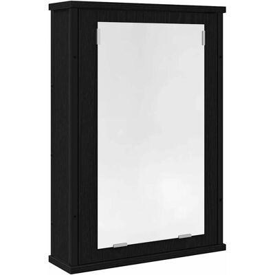 HELLOSHOP26 Elegante Mobiletto A Specchio Da Parete Con Pratico Vano Contenitore 42 X 12 X 60 Cm Realizzato In Legno Composito Di Rovere Nero 020051851 HELLOSHOP26 Elegante Mobiletto A Specchio Da Parete Con Pratico Vano Contenitore 42 X 12 X 60 Cm Realizzato In Legno Composito Di Rovere Nero 020051851