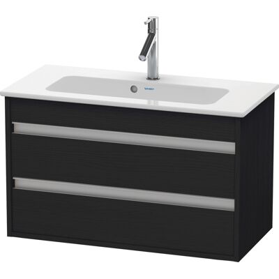 Duravit Ketho Mobile Sotto Lavabo - 2 Cassetti, Sospeso, Rovere Nero Opaco Duravit Ketho Mobile Sotto Lavabo - 2 Cassetti, Sospeso, Rovere Nero Opaco