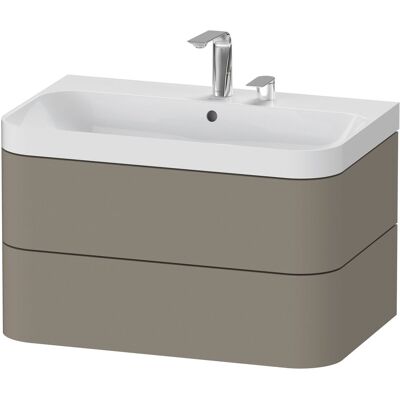 Duravit Happy D.2 Plus Set a Forma di C - Da Parete, Stein Grau, 2 Cassetti Duravit Happy D.2 Plus Set a Forma di C - Da Parete, Stein Grau, 2 Cassetti