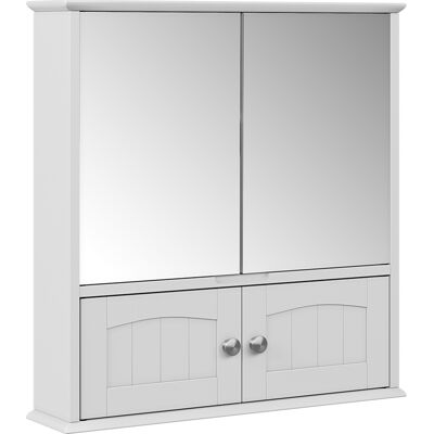 Vicco Specchio Contenitore Bagno Bianco, Bianco, 56 X 58 Cm, Vicco Specchio Contenitore Bagno Bianco, Bianco, 56 X 58 Cm,
