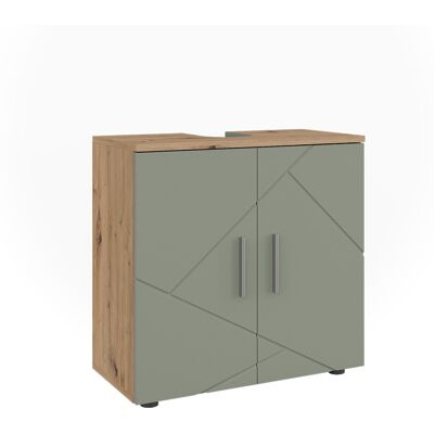 Vicco Mobile Sottolavabo Per Bagno Irma, Verde Salvia, 60 X 59 Cm, Vicco Mobile Sottolavabo Per Bagno Irma, Verde Salvia, 60 X 59 Cm,