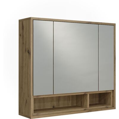 Vicco Armadietto Con Specchio Beatrice, Cachemire/rovere Artigianale, 80 X 72 Cm, Vicco Armadietto Con Specchio Beatrice, Cachemire/rovere Artigianale, 80 X 72 Cm,