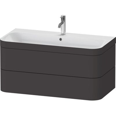 Set lavabo sospeso Duravit Happy D.2 Plus - Graphit Supermatt Set lavabo sospeso Duravit Happy D.2 Plus - Graphit Supermatt