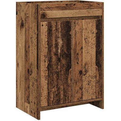 VIDAXL Mobiletto Da Bagno Sotto Lavabo Legno Antico 56 X 37,5 X 81 Cm VIDAXL Mobiletto Da Bagno Sotto Lavabo Legno Antico 56 X 37,5 X 81 Cm