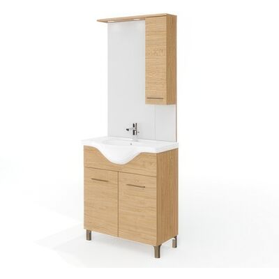 MARCA Mobile Bagno Rubino 2a 75 Rovere Naturale MARCA Mobile Bagno Rubino 2a 75 Rovere Naturale
