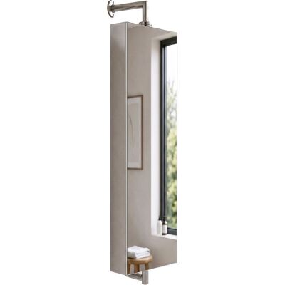 RELAXDAYS Specchio-armadietto Girevole, 6 Scomparti, Montaggio A Parete, 120x25x12 Cm, Bagno, Acciaio Inox, Argento RELAXDAYS Specchio-armadietto Girevole, 6 Scomparti, Montaggio A Parete, 120x25x12 Cm, Bagno, Acciaio Inox, Argento