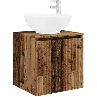 VIDAXL Mobile Lavabo Da Parete Legno Antico 49,5 X 44,5 X 65 Cm VIDAXL Mobile Lavabo Da Parete Legno Antico 49,5 X 44,5 X 65 Cm