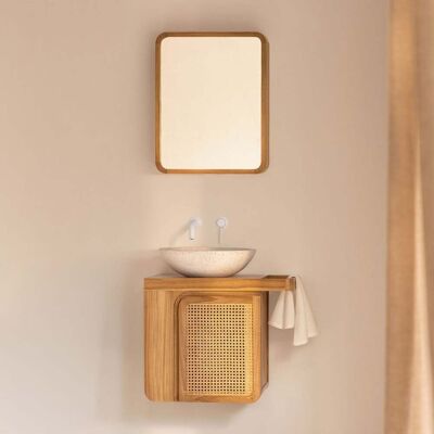 SKLUM Set Di Mobili Da Bagno Sospesi 60x40 Cm In Legno Di Teak Georgy SKLUM Set Di Mobili Da Bagno Sospesi 60x40 Cm In Legno Di Teak Georgy