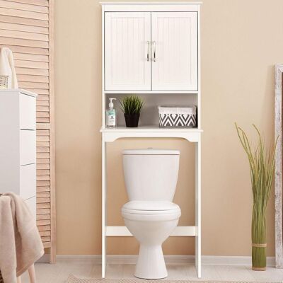 COSTWAY Mobile Per Lavatrice,mobile Salva Spazio Sopra Wc,3 Mensole,mensole Regolabile COSTWAY Mobile Per Lavatrice,mobile Salva Spazio Sopra Wc,3 Mensole,mensole Regolabile
