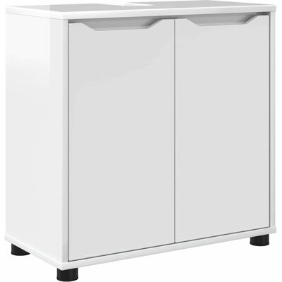 HELLOSHOP26 Mobile Lavabo Moderno Per Bagno Regolabile 60 X 30 X 60 Cm Grande Capacità In Legno Multistrato Bianco Lucido 020054575 HELLOSHOP26 Mobile Lavabo Moderno Per Bagno Regolabile 60 X 30 X 60 Cm Grande Capacità In Legno Multistrato Bianco Lucido 020054575