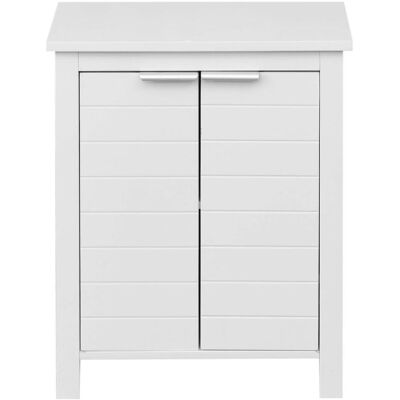 MOBILI REBECCA - Rebecca Mobili Mobiletto Da Bagno Salvaspazio In Legno Bianco A Terra 2 Ante 2 Ripiano Moderno MOBILI REBECCA - Rebecca Mobili Mobiletto Da Bagno Salvaspazio In Legno Bianco A Terra 2 Ante 2 Ripiano Moderno