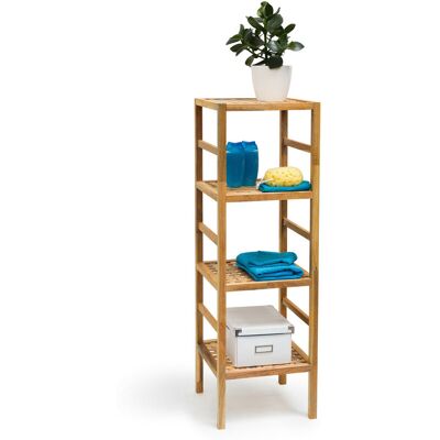 RELAXDAYS Scaffalle A Colonna In Legno, 4 Ripiani Hlp 117x35,5x35,5 , Mobile Universale Per Bagno E Salotto, Naturale - RELAXDAYS Scaffalle A Colonna In Legno, 4 Ripiani Hlp 117x35,5x35,5 , Mobile Universale Per Bagno E Salotto, Naturale -