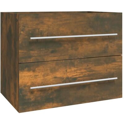 vidaXL Mobile lavabo Rovere Fumo 60x38.5x48 cm - Mobile Bagno vidaXL Mobile lavabo Rovere Fumo 60x38.5x48 cm - Mobile Bagno